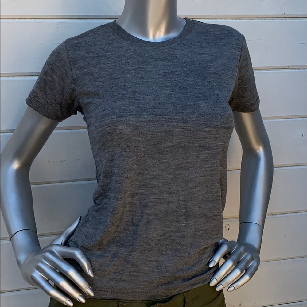 Alternative Apparel burnout tee in charcoal grey.